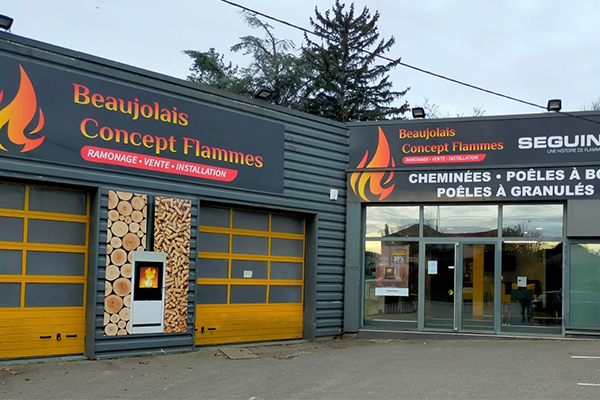 magasin beaujolais concept flammes